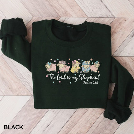 The Lord Is My Shepherd Embroidery Sweatshirt