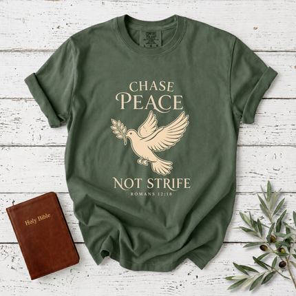 Comfort Colors Chase Peace Not Strife Dove T-Shirt