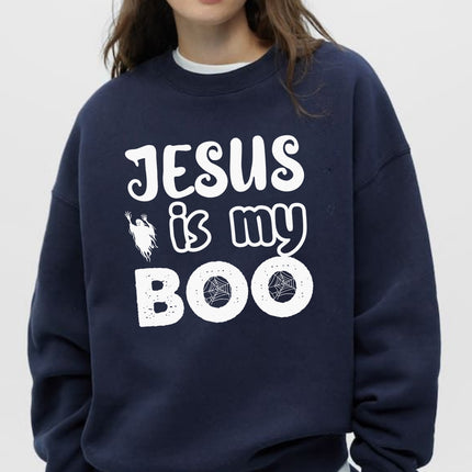 Jesus Is My Boo Sweatshirt - Christian Ghost Halloween Pullover