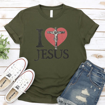 Comfort Colors I Love Jesus Graphic Tee