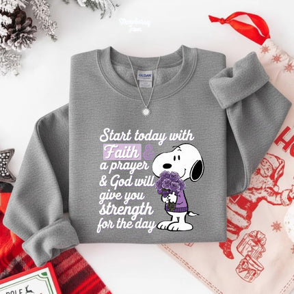 Start today with Faith Sweatshirt