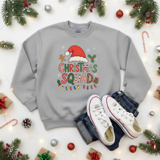 Christmas Squad Christmas Sweatshirt for Kids