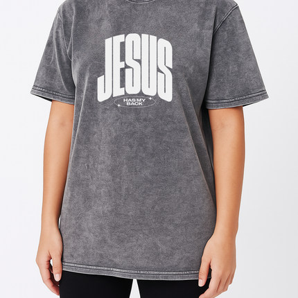 Jesus Has My Back Inspirational Graphic T-Shirt