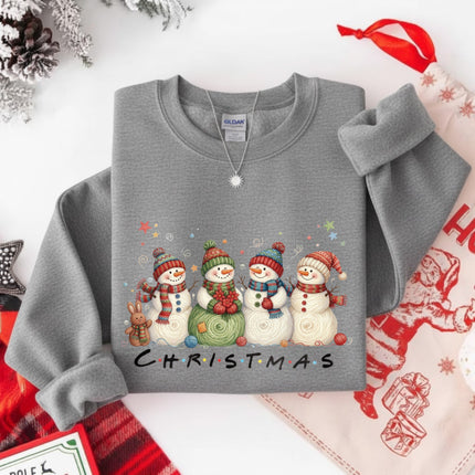 Christmas With Snowmans Sweatshirt