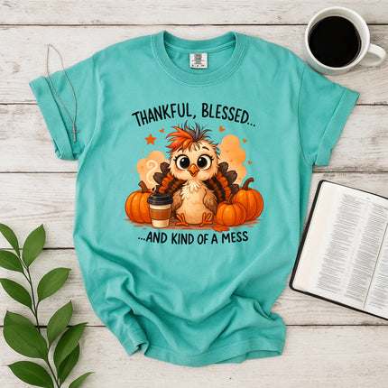 Comfort Colors Thankful and Blessed T-Shirt
