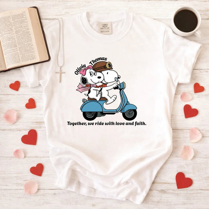 Comfort Colors Together we ride with love and faith T-Shirt