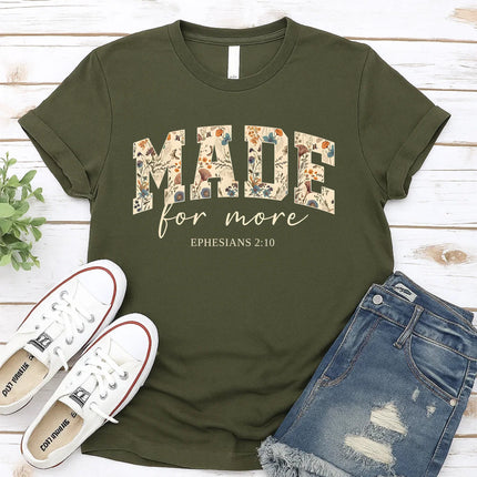 Comfort Colors Made For More Christian Graphic Tee