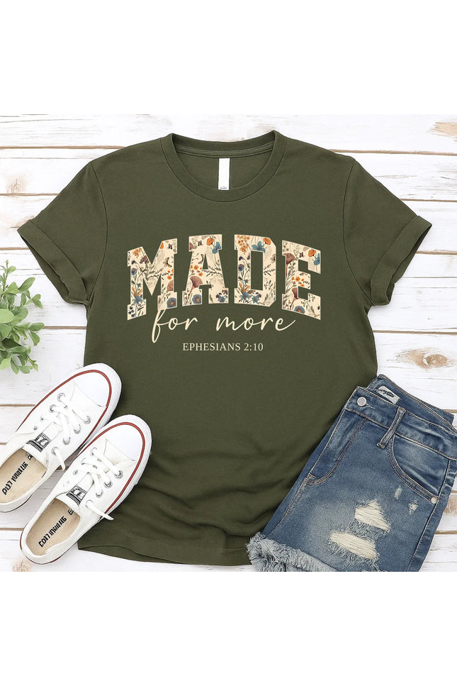 Comfort Colors Made For More Christian Graphic Tee