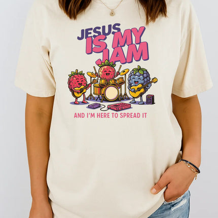 Comfort Colors Jesus Is My Jam Band Music T-Shirt