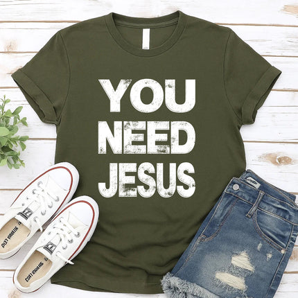 Comfort Colors “You Need Jesus” Christian Graphic T-Shirt