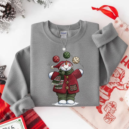 Juggling Yarn Ball Christmas Sweatshirt