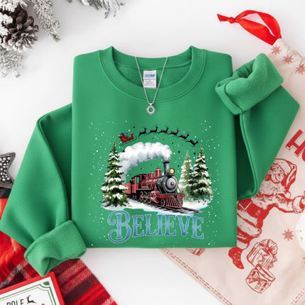 The Polar Express Christmas Gildan Sweatshirt for Adults