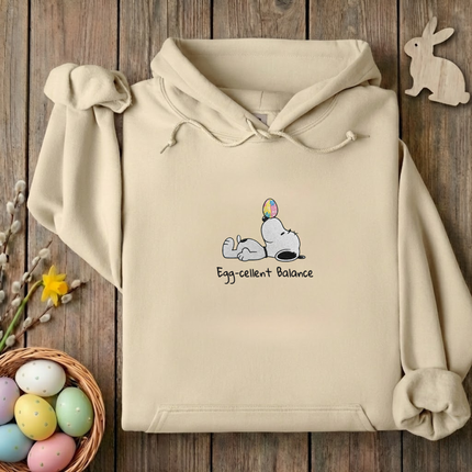 Egg-cellent Balance Embroidered Hoodie