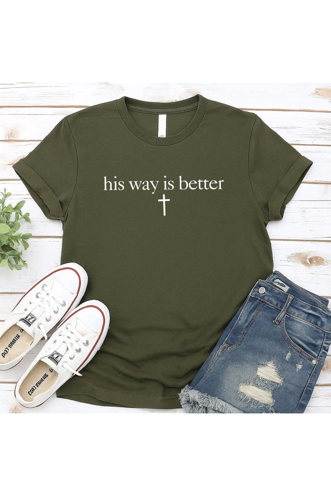 Comfort Colors His Way Is Better Christian T-Shirt