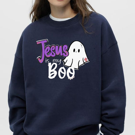 Jesus Is My Boo Sweatshirt - Funny Faith Graphic Crewneck