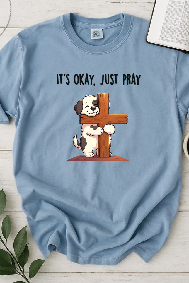 Comfort Colors Just Pray Christian Dog T-Shirt