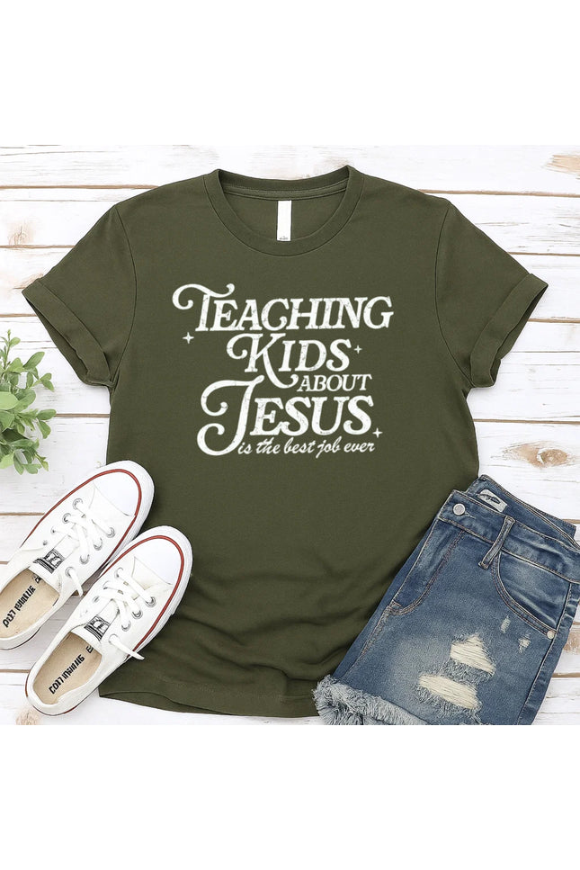 Comfort Colors Teaching Kids About Jesus Graphic Tee