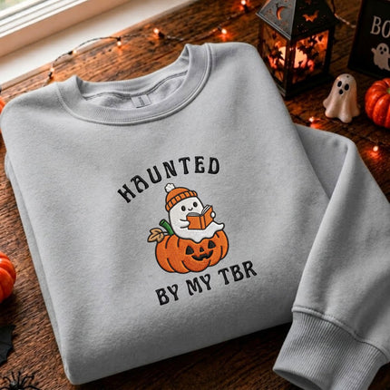 Haunted By My TBR Embroidered Sweatshirt