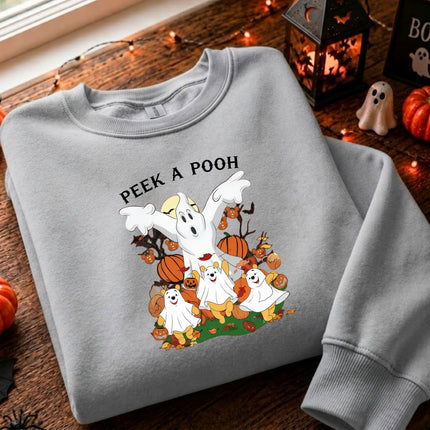 Peek A Pooh Spooky Halloween Sweatshirt