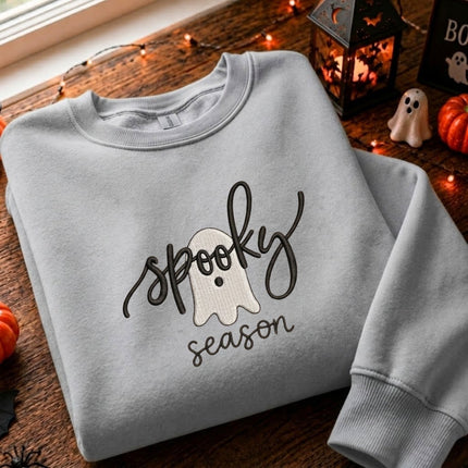 Halloween Spooky Season Embroidered Sweatshirt