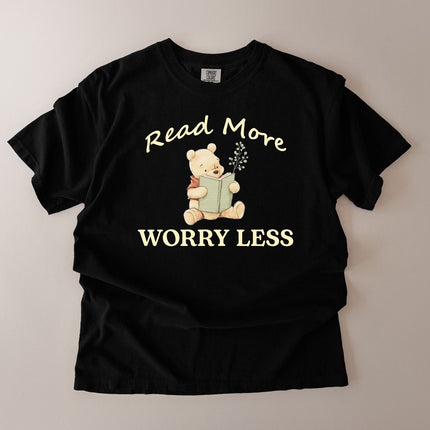 Comfort Colors Read More Worry Less Aesthetic T-shirt