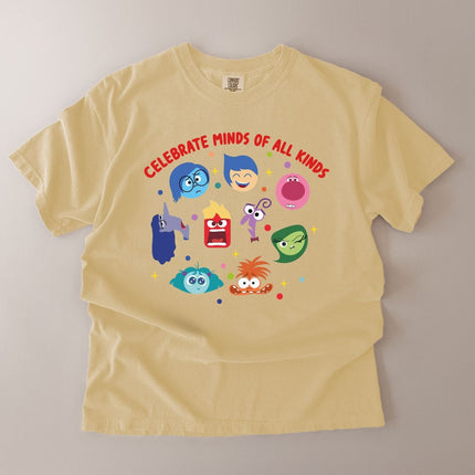 Comfort Colors Celebrate Minds of All Kinds Teacher Shirt