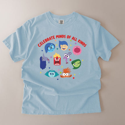 Comfort Colors Celebrate Minds of All Kinds Teacher Shirt
