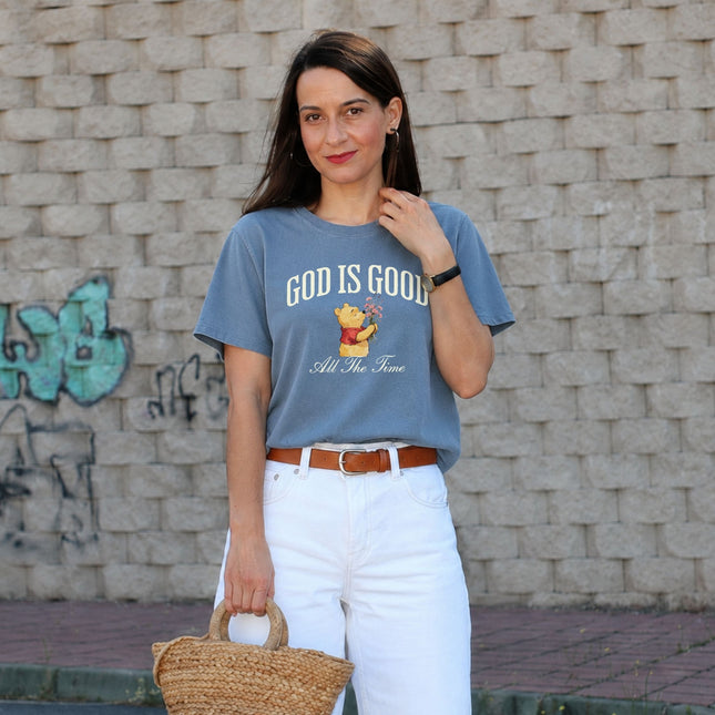 Comfort Colors God Is Good All The Time Wildflowers Watercolor T-shirt