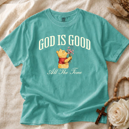 Comfort Colors God Is Good All The Time Wildflowers Watercolor T-shirt