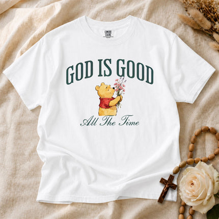 Comfort Colors God Is Good All The Time Wildflowers Watercolor T-shirt