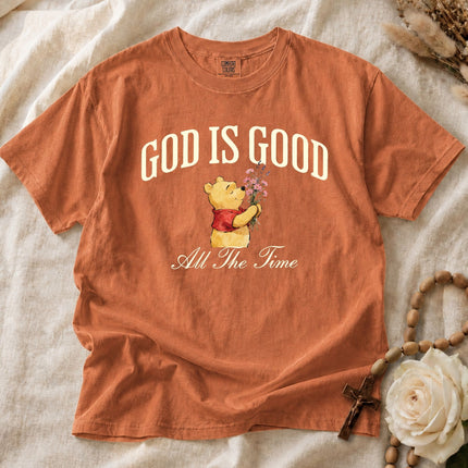 Comfort Colors God Is Good All The Time Wildflowers Watercolor T-shirt