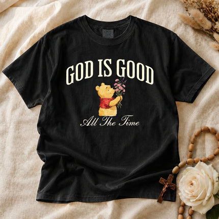 Comfort Colors God Is Good All The Time Wildflowers Watercolor T-shirt