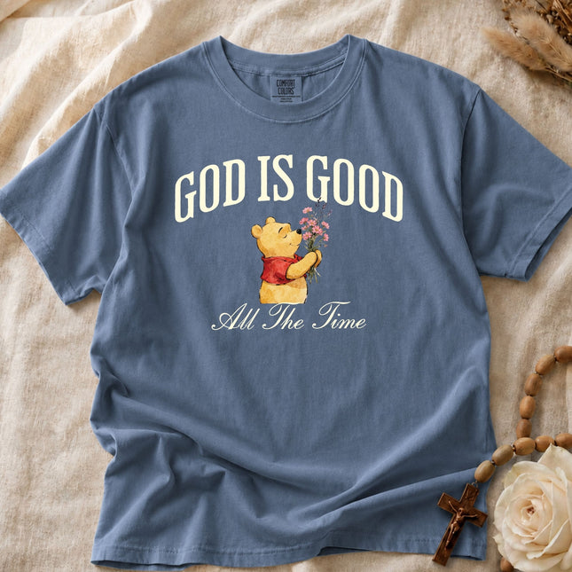 Comfort Colors God Is Good All The Time Wildflowers Watercolor T-shirt