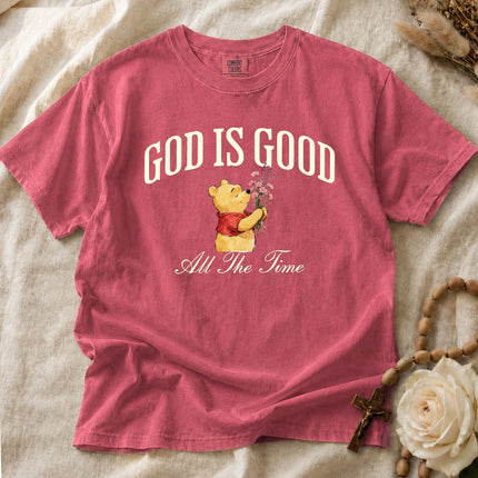 Comfort Colors God Is Good All The Time Wildflowers Watercolor T-shirt