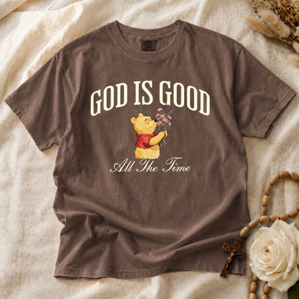 Comfort Colors God Is Good All The Time Wildflowers Watercolor T-shirt