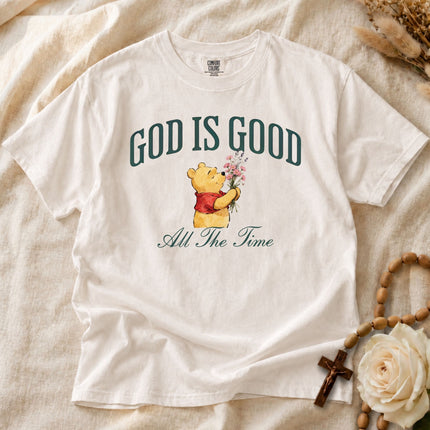 Comfort Colors God Is Good All The Time Wildflowers Watercolor T-shirt