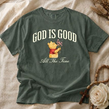 Comfort Colors God Is Good All The Time Wildflowers Watercolor T-shirt