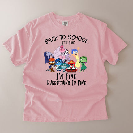 Comfort Colors I'm Fine Everything Is Fine Teacher Graphic T-shirt