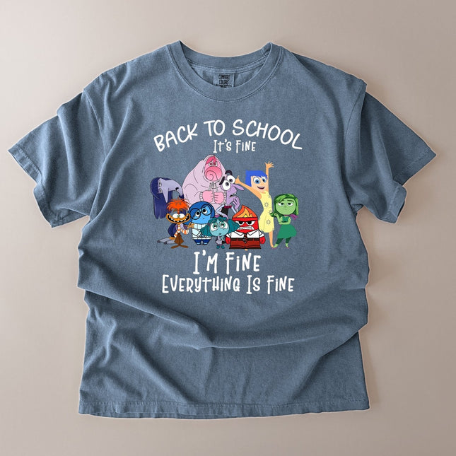 Comfort Colors I'm Fine Everything Is Fine Teacher Graphic T-shirt