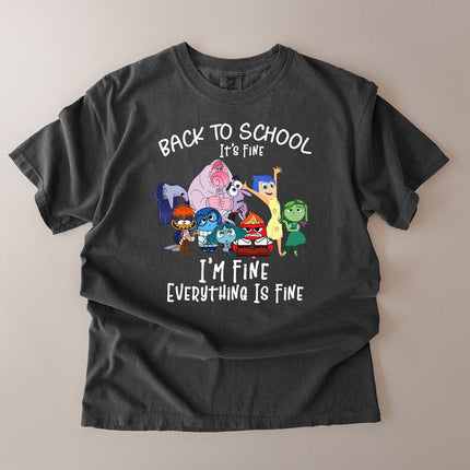 Comfort Colors I'm Fine Everything Is Fine Teacher Graphic T-shirt