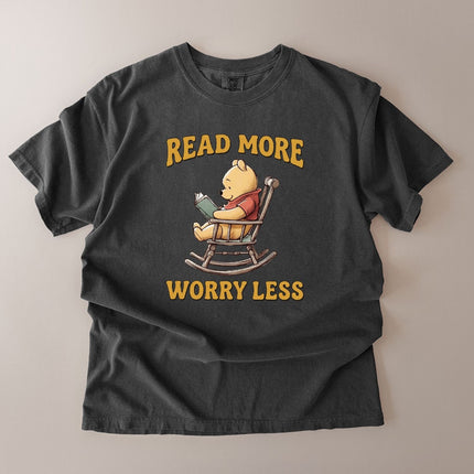 Comfort Colors Read More Worry Less Book Lover T-Shirt
