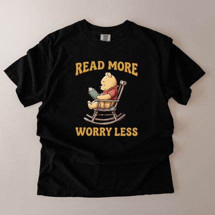 Comfort Colors Read More Worry Less Book Lover T-Shirt