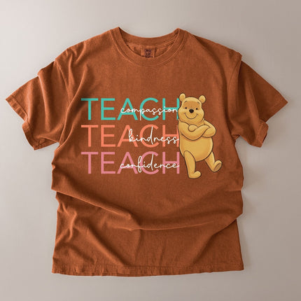 Comfort Colors Teach Compassion Kindness Confidence T-shirt