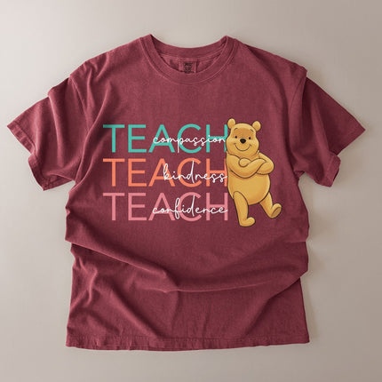 Comfort Colors Teach Compassion Kindness Confidence T-shirt