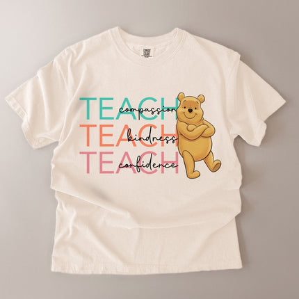 Comfort Colors Teach Compassion Kindness Confidence T-shirt
