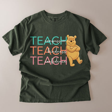 Comfort Colors Teach Compassion Kindness Confidence T-shirt
