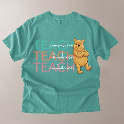Comfort Colors Teach Compassion Kindness Confidence T-shirt