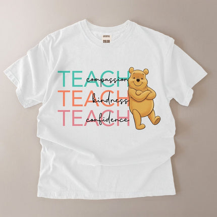 Comfort Colors Teach Compassion Kindness Confidence T-shirt