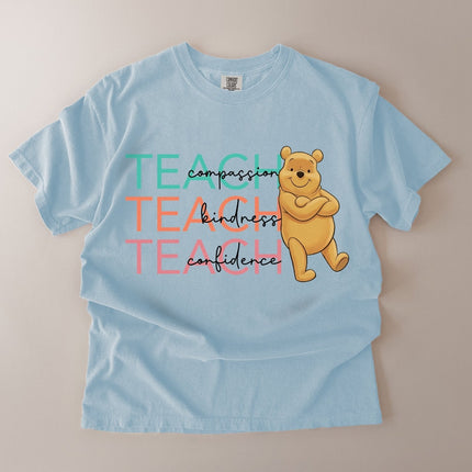 Comfort Colors Teach Compassion Kindness Confidence T-shirt