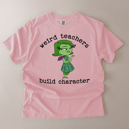 Comfort Colors Weird Teachers Build Character Graphic T-Shirt